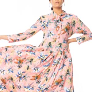 Pinned Floral long gown